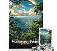 1000 Pieces Puzzles for Teenagers Monteverde Forest Costa Rica Landscape Art Educational Games Learning Educational Toy Wall Decor Improving Love between Couples (50X75CM)