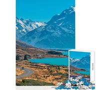 1000 Pieces Puzzles for Teenagers Mount Cook National Park Hands-on Game Difficult Challenge Educational Toy Improving Love between Couples (38X52CM)
