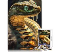 1000 Pieces Puzzles for Teenagers Mystical King Cobra Educational Games But Fun And Humorous Gift For Birthdays Size 50x75cm
