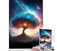 1000 Pieces Puzzles for Teenagers Mystical Space Tree Puzzle For Teenagers Difficult Hard Help The Brain Exercise Christmas Birthday Gifts (38x52cm)