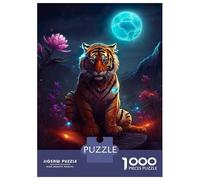 1000 Pieces Puzzles for Teenagers Mystical Tiger on Mars Jigsaws for Adults Brain Teaser Game But Fun And Humorous Deal As Gifts for The Whole Family 52x38cm/1000pcs