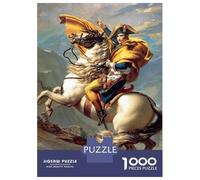 1000 Pieces Puzzles for Teenagers Napoleon Crossing The Alps Jigsaws for Adults Relaxing Games Hand Speed Race Stress Reduction Gifts 38x26cm/1000pcs