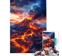 1000 Pieces Puzzles for Teenagers Nature Volcan Landscape Help The Brain Exercise Learning Educational Toy Wall Decor Suitable for People Aged 14 And Above (50X75cm)