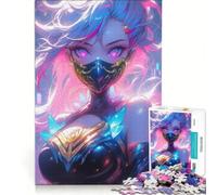 1000 Pieces Puzzles for Teenagers Neon Empress Hands-on Game Enhance Memory Unique Gifts for Birthday And Christmas 38x52cm