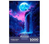 1000 Pieces Puzzles for Teenagers Neon Lunar Landscape Puzzle for Adults DIY Toys Difficult Challenge Help The Brain Exercise 52x38cm/1000pcs