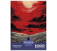 1000 Pieces Puzzles for Teenagers Orca Whale Leaping in Space Adult Puzzles Relaxing Games Precision Cutting Unique Birthday And Gifts 52x38cm/1000pcs