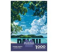 1000 Pieces Puzzles for Teenagers Palau Island Puzzle for Adults DIY Toys Difficult Challenge Help The Brain Exercise 70x50cm/1000pcs