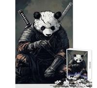 1000 Pieces Puzzles for Teenagers Panda Samurai Warrior Educational Toy Great Gifts And Toys Fun Games Train Your Brain And Hands Size 38x26cm