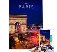1000 Pieces Puzzles for Teenagers Paris Monument Learning Educational Toys Educational Game Pattern Assembly Great Gifts for Games (size 50x75cm)
