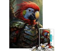1000 Pieces Puzzles for Teenagers Parrot Knight Help The Brain Exercise Learning Educational Toy Wall Decor Suitable for People Aged 14 And Above (38X52CM)