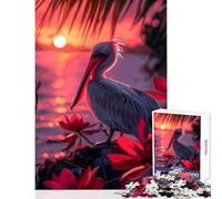 1000 Pieces Puzzles for Teenagers Pelican Rock Sunset Jigsaws for Adults Puzzle Family Activities Every Piece Is Unique - for Is Ideal As A Gifts (38x52cm)