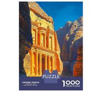 1000 Pieces Puzzles for Teenagers Petra Treasury Puzzle for Adults Hands-on Game Hand Speed Race Unique Birthday And Gifts 70x50cm/1000pcs