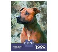 1000 Pieces Puzzles for Teenagers Pit Bull Portrait Jigsaws for Adults Brain Teaser Game But Fun And Humorous Deal As Gifts for The Whole Family 38x26cm/1000pcs