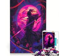 1000 Pieces Puzzles for Teenagers Posters Ninja Neon, Relax Games, Fun at Home Activities, Unique Birthday And Xmas Gifts 38x52cm