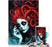 1000 Pieces Puzzles for teenagers Red-haired witch Spielspielzeug als Familiengeschenk Geburtstagsgeschenk38x26cm