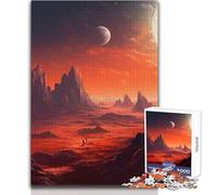 1000 Pieces Puzzles for Teenagers Red Planet Mars Landscape Educational Games But Fun And Humorous Gift For Birthdays Size 38x52cm