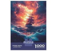 1000 Pieces Puzzles for Teenagers Sailing Ship Ocean Waves Jigsaw for Adults DIY Toys Home Decoration Deal As Gifts for The Whole Family 38x26cm/1000pcs