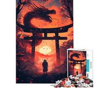 1000 Pieces Puzzles for Teenagers Samurai And Dragon Gate Help The Brain Exercise For Family Fun Educational Games for 14+ Puzzle Game Offered (38x52cm)
