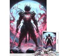 1000 Pieces Puzzles for Teenagers Samurai Warrior in Poison Lake Educational Game Difficult Challenge DIY Toys Unique Birthday And Gifts (75X50CM)