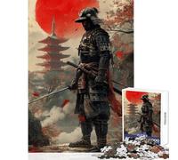 1000 Pieces Puzzles for Teenagers Samurai Warrior Japanese Educational Toy Great Gifts And Toys Fun Games Train Your Brain And Hands Size 38x52cm