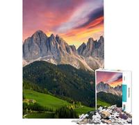 1000 Pieces Puzzles for Teenagers Santa Maddalena Mountain Help The Brain Exercise Learning Educational Toy Wall Decor Suitable for People Aged 14 And Above (38X26cm)