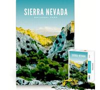 1000 Pieces Puzzles for Teenagers Sierra Nevada National Park Sharp Cut Art Cognitive Play Gift Calm Play Time Xmas Decor Gift (50x75cm)