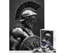 1000 Pieces Puzzles for Teenagers Spartan And The Shield Fun Peaceful Family Home Activity Heartwarming Festive Present Choice (38X52cm)