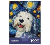 1000 Pieces Puzzles for Teenagers Starry Doggy Night -1 Jigsaws for Adults Relaxing Games Home Decoration for Birthday, Chrismas 70x50cm/1000pcs