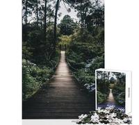 1000 Pieces Puzzles for Teenagers Stream Through The Woods Hands-on Game Difficult Challenge Educational Toy Improving Love between Couples (38X52CM)