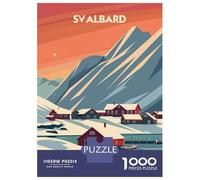 1000 Pieces Puzzles for Teenagers Svalbard Arctic Serenity Puzzle for Adults DIY Toys Difficult Challenge Help The Brain Exercise 38x26cm/1000pcs