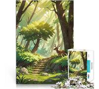 1000 Pieces Puzzles for teenagers The Lone Deer für Lernspiel-Herausforderungsspielzeug Kunstwerk Geschenk52x38cm