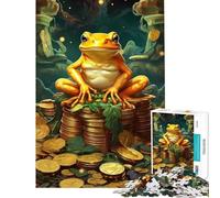 1000 Pieces Puzzles for Teenagers The Prosperity Frog Help The Brain Exercise Learning Educational Toy Wall Decor Suitable for People Aged 14 And Above (38X26cm)