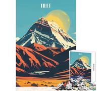 1000 Pieces Puzzles for Teenagers Tibet Mountain Landscape Puzzle For Teenagers Difficult Hard Help The Brain Exercise Christmas Birthday Gifts (50x75cm)