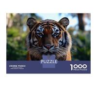 1000 Pieces Puzzles for Teenagers Tiger Portrait Puzzle for Adults Hands-on Game Hand Speed Race Unique Birthday And Gifts 52x38cm/1000pcs