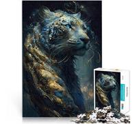 1000 Pieces Puzzles for teenagers Tiger Unreal Spielspielzeug als Familiengeschenk Wunschliste mit dem Weihnachtsmann75x50cm