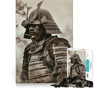 1000 Pieces Puzzles for Teenagers Traditional Samurai Armor Sharp Cut Art Cognitive Play Gift Calm Play Time Xmas Decor Gift (50x75cm)