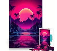 1000 Pieces Puzzles for Teenagers Tropical Twilight Harmony Tight Fit Play Mind Skill Fun Leisure Fun Time Christmas Home Art(38x26cm)