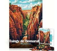 1000 Pieces Puzzles for Teenagers Tsingy De Bemaraha, Madagascar Sharp Cut Craft Cognitive Fun Play Idle Time Game Christmas Home Art (50x75cm)