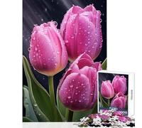 1000 Pieces Puzzles for Teenagers Tulip Flower Puzzle For Teenagers Difficult Hard Help The Brain Exercise Christmas Birthday Gifts (38x52cm)