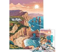1000 Pieces Puzzles for Teenagers Twelve Apostles Coast Help The Brain Exercise Learning Educational Toy Wall Decor Suitable for People Aged 14 And Above (38X26cm)