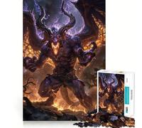 1000 Pieces Puzzles for Teenagers Twisted Demon Fury Sharp Cut Craft Cognitive Fun Play Idle Time Game Christmas Home Art (38x52cm)