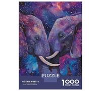 1000 Pieces Puzzles for Teenagers Two Elephants In Love Jigsaws for Adults Relaxing Games Home Decoration for Birthday, Chrismas 52x38cm/1000pcs