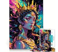 1000 Pieces Puzzles for Teenagers Tyche︰ Cosmic Queen of Fate Sharp Cut Craft Cognitive Fun Play Idle Time Game Christmas Home Art(38x26cm)