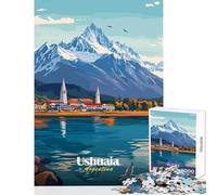 1000 Pieces Puzzles for Teenagers Ushuaia, Argentina Landscape Puzzle For Teenagers Difficult Hard Help The Brain Exercise Christmas Birthday Gifts (38x26cm)