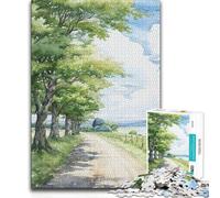 1000 Pieces Puzzles for Teenagers Verdant Way Difficult Challenge DIY Toys Suitable for Ages 14 And Up (size 38x26cm)