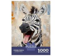 1000 Pieces Puzzles for Teenagers Vibrant Zebra Portrait Jigsaws for Adults Brain Teaser Game But Fun And Humorous Deal As Gifts for The Whole Family 38x26cm/1000pcs