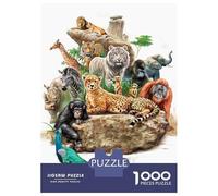 1000 Pieces Puzzles for Teenagers Wild Zoo Animals Jigsaws for Adults Brain Teaser Game But Fun And Humorous Deal As Gifts for The Whole Family 38x26cm/1000pcs