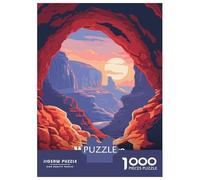1000 Pieces Puzzles for Teenagers Wind Cave National Park Illustration Puzzles for Adults Relaxing Games Staycation Kill Time Deal As Gifts for The Whole Family 52x38cm/1000pcs