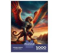 1000 Pieces Puzzles for Teenagers Winged Lion Statue for Sale Jigsaw for Adults DIY Toys Home Decoration Deal As Gifts for The Whole Family 70x50cm/1000pcs
