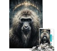 1000 Pieces Puzzles for Teenagers Wisdom Ape Help The Brain Exercise Learning Educational Toy Wall Decor Suitable for People Aged 14 And Above (38X52cm)